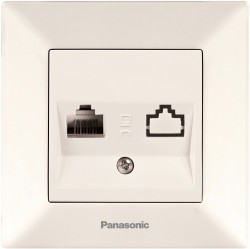Розетка компьютерная Panasonic Arkedia (WMTC04052BG-RU) скрыт. IP20 бежевый (упак.:1шт)