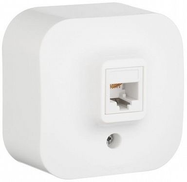 Розетка телефонная Legrand Quteo (782214) откр. белый