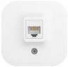 Розетка телефонная Legrand Quteo (782214) откр. белый