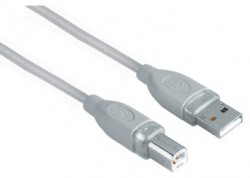 Кабель Hama H-45021 00045021 USB A(m) USB B(m) 1.8м серый