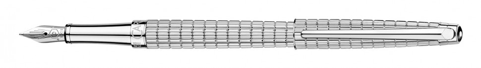 Ручка перьевая Carandache Leman Slim Lights (4791.376) F перо золото 18K с родиевым покрытием подар.кор.