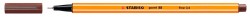 Ручка капиллярная Stabilo POINT 88/45 (88/45) 0.4мм пластик коричневые чернила коробка