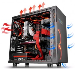 Корпус Thermaltake Suppressor F31 черный без БП ATX 2x120mm 2xUSB2.0 2xUSB3.0 audio front door bott PSU