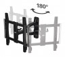 Кронштейн для телевизора Hama Fullmotion TV Premium черный 32"-65" макс.50кг настенный