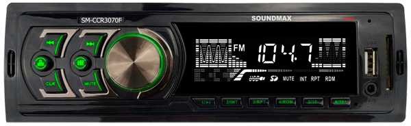 Автомагнитола Soundmax SM-CCR3070F 1DIN 4x45Вт