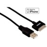 Кабель Hama 00093577 30-pin (Apple) USB A(m) 1м черный