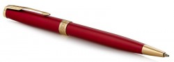 Ручка шариковая Parker Sonnet Core K539 (1931476) LaqRed GT M черные чернила подар.кор.