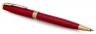 Ручка шариковая Parker Sonnet Core K539 (1931476) LaqRed GT M черные чернила подар.кор.