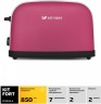 Тостер Kitfort КТ-2014-5 850Вт розовый/серебристый