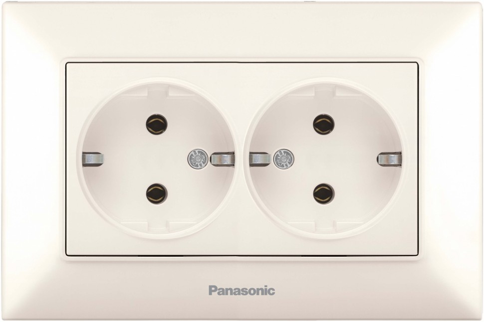 Розетка силовая Panasonic Arkedia Slim (WNTC02052BG-RU) скрыт. зазем. IP20 бежевый (упак.:1шт)