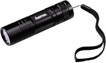 Фонарь ручной Hama R-103 черный 3Вт лам.:светодиод. AAAx3 (00136232)
