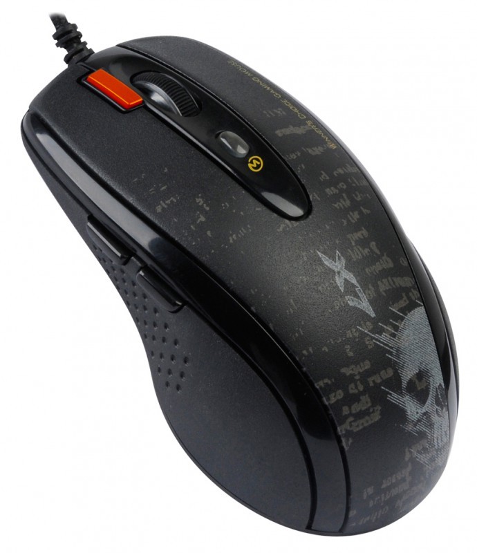 Мышь A4Tech V-Track F5 черный/рисунок оптическая (3000dpi) USB (6but)