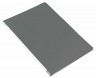 Папка метал.зажим Бюрократ -PZ05CGREY A4 пластик 0.5мм торц.наклейка серый