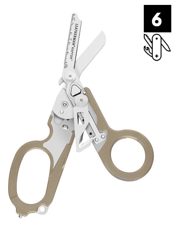 Мультитул Leatherman Raptor (832174) 127мм 6функций серебристый/бежевый карт.коробка
