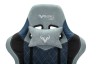 Кресло игровое Zombie VIKING 7 KNIGHT Fabric синий текстиль/эко.кожа с подголов. крестовина металл