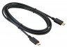 Кабель Digma Power Delivery 60W USB Type-C (m)-USB Type-C (m) 2м черный