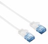 Патч-корд Hama Slim-Flexible UTP 4 пары cat6 0.75м белый RJ-45 (m)-RJ-45 (m)