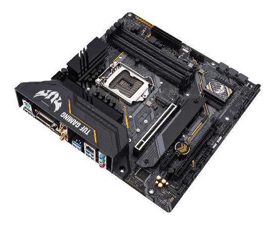 Материнская плата Asus TUF GAMING B460M-PLUS (WI-FI) Soc-1200 Intel B460 4xDDR4 mATX AC`97 8ch(7.1) GbLAN RAID+DVI+HDMI+DP