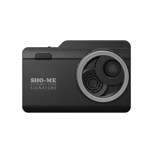 Видеорегистратор с радар-детектором Sho-Me COMBO SLIM SIGNATURE GPS ГЛОНАСС черный