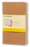Блокнот Moleskine CAHIER JOURNAL QP412 Pocket 90x140мм обложка картон 64стр. клетка бежевый (3шт)