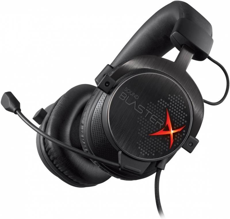 Наушники с микрофоном Creative Sound BlasterX H7 черный/серебристый 1.5м мониторные оголовье (70GH033000001)