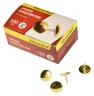 Кнопки Silwerhof 501011 металл d=10мм золотистый (упак.:100шт) картонная коробка