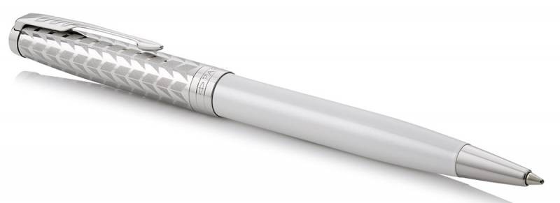 Ручка шариковая Parker Sonnet Premium K540 (1931550) Metal&Pearl PGT CT M черные чернила подар.кор.
