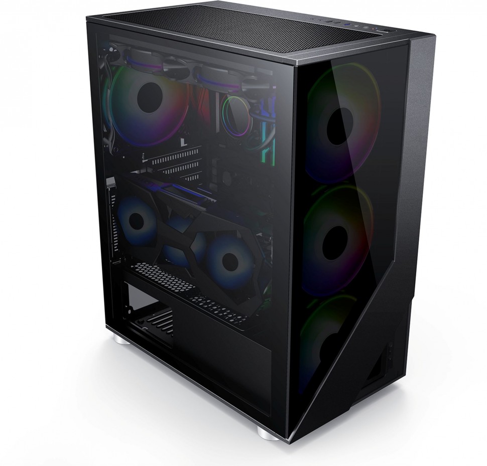 Корпус Formula V-LINE 7713 черный без БП ATX 3x120mm 6x140mm 2xUSB2.0 1xUSB3.0 audio bott PSU