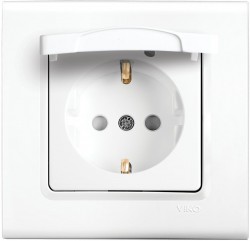 Розетка силовая Panasonic Linnera S (91400012-RU) скрыт. зазем. штор. крыш. IP20 белый (упак.:1шт)