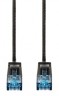 Патч-корд Hama Slim-Flexible UTP 4 пары cat6 0.75м черный RJ-45 (m)-RJ-45 (m)