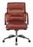 Кресло руководителя Бюрократ T-9927SL-LOW светло-коричневый Leather Eichel кожа низк.спин. крестовина металл хром