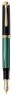 Ручка перьевая Pelikan Souveraen M 1000 (PL987586) черный/зеленый F перо золото 18K с родиевым покрытием подар.кор.