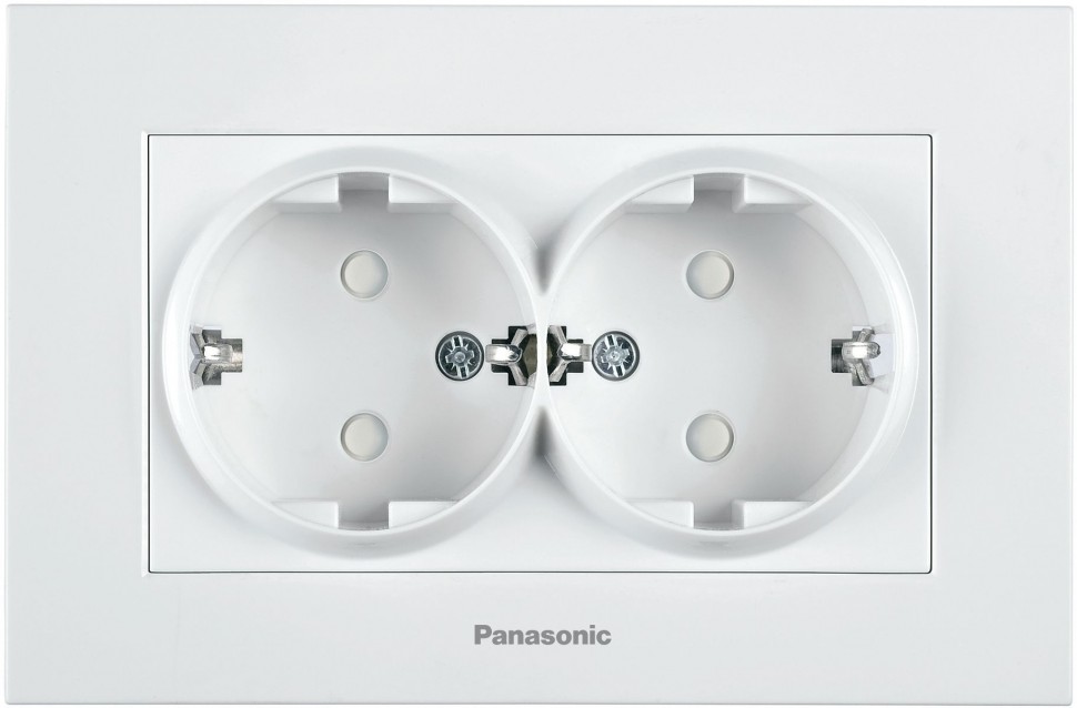 Розетка силовая Panasonic Karre Plus (WKTC02152WH-RU) скрыт. зазем. штор. IP20 белый (упак.:1шт)