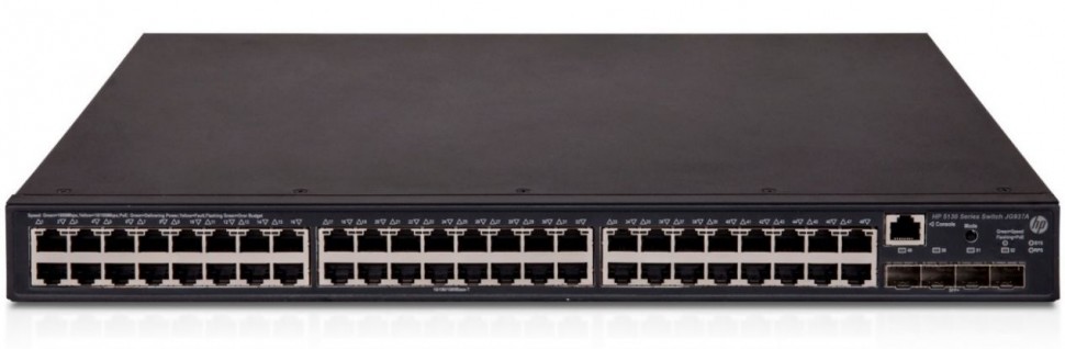 Коммутатор HPE FlexNetwork 5130 EI JG937A 4SFP+ 48PoE+ 370W