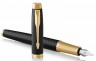 Ручка перьевая Parker IM Premium F323 (1931646) Black GT F перо сталь нержавеющая подар.кор.