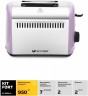 Тостер Kitfort КТ-2026-4 950Вт фиолетовый/серебристый