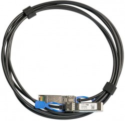 Патч-корд MikroTik XS+DA0001 25G 1м черный SFP28-SFP28