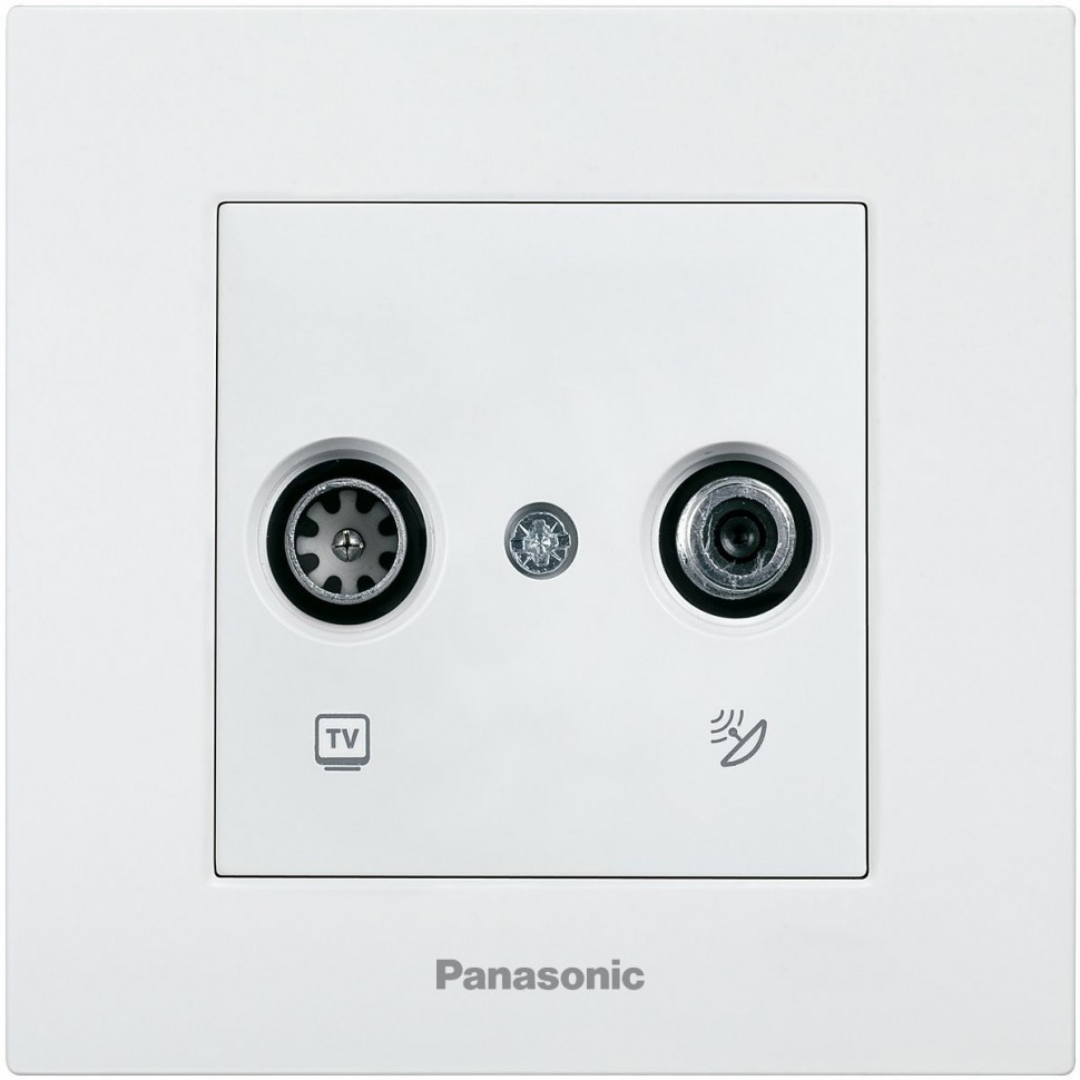 Розетка телевизионная Panasonic Karre Plus (WKTC04602WH-RU) скрыт. IP20 белый (упак.:1шт)