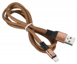 Кабель Digma USB (m)-Lightning (m) 1.2м коричневый