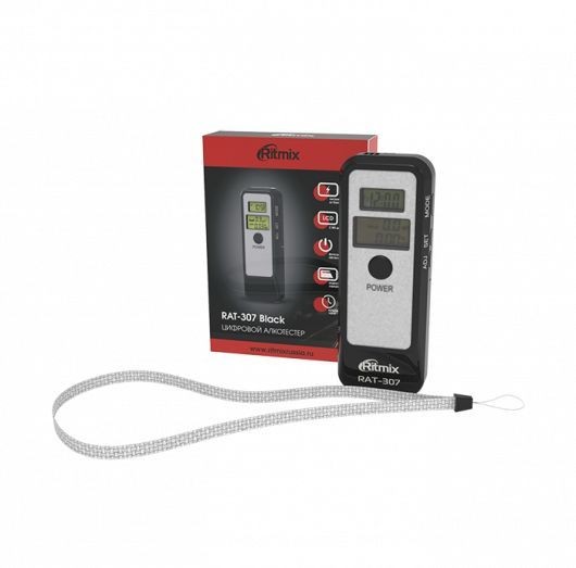 Алкотестер Ritmix RAT-307 полупроводниковый черный