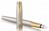 Ручка перьевая Parker IM Premium F323 (1931684) Grey GT F перо сталь нержавеющая подар.кор.