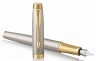 Ручка перьевая Parker IM Premium F323 (1931684) Grey GT F перо сталь нержавеющая подар.кор.