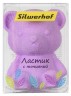 Ластик Silwerhof Мишка 181124 Цветландия фигурный фиолетовый с точилкой
