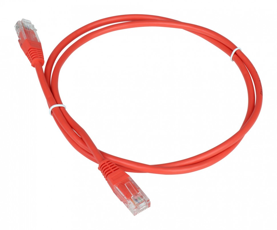 Патч-корд Lanmaster TWT-45-45-5.0-RD вилка RJ-45-вилка RJ-45 кат.5е 5м красный ПВХ (уп.:1шт)