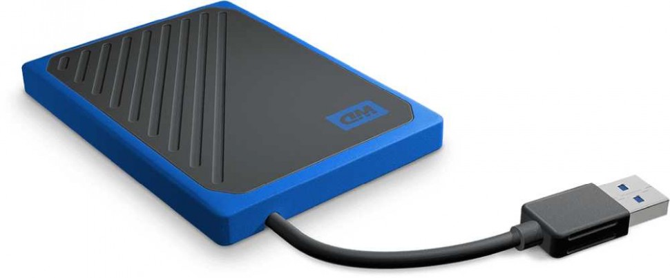 Накопитель SSD WD USB 3.0 1Tb WDBMCG0010BBT-WESN My Passport Go 1.8" черный