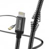 Кабель Hama Metal 00173626 USB (m)-Lightning (m) 1.5м черный