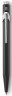 Ручка шариковая Carandache Office Popline (849.509) Matte Black M синие чернила подар.кор.