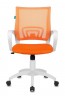 Кресло Бюрократ CH-W695N оранжевый TW-38-3 TW-96-1 сетка/ткань крестовина пластик пластик белый