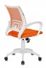 Кресло Бюрократ CH-W695N оранжевый TW-38-3 TW-96-1 сетка/ткань крестовина пластик пластик белый