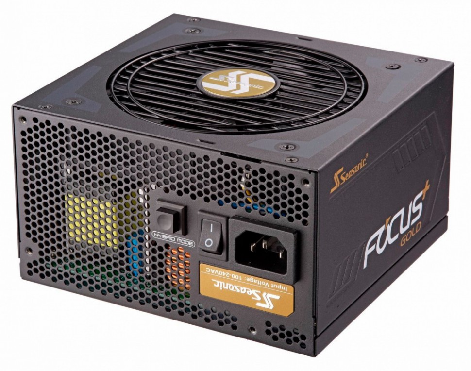 Блок питания Seasonic ATX 550W FOCUS GX-550 80+ gold 24+2x(4+4) pin APFC 120mm fan 10xSATA Cab Manag RTL